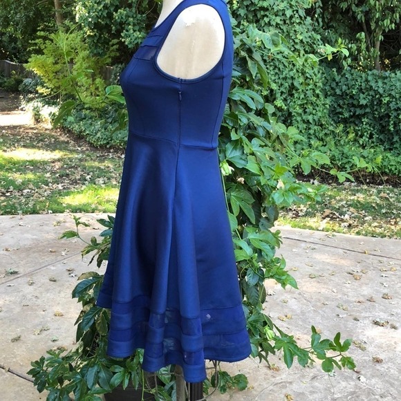 Lulu’s fit & flare mesh insert sleeveless dress SZ XS - Picture 4 of 7